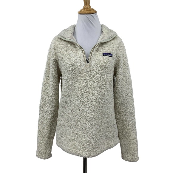 Patagonia Sweaters - Patagonia Fleece Quarter Zip Sweater Womens S Small Cream Pullover Jacket *READ